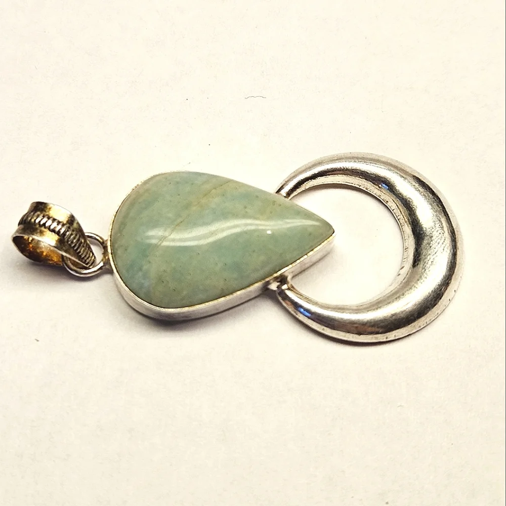 Amazonite Sterling Silver Pendant